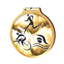 Habitat Classic Triathlon Gold Eco Friendly Wooden Medal
