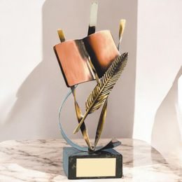Orwell Literature Handmade Metal Trophy