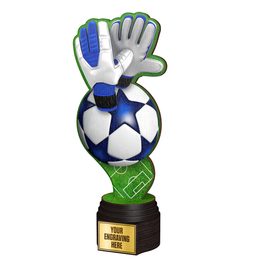 Frontier Real Wood Goalkeeper Football Trophy