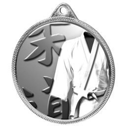 Martial Arts Kimono Classic Texture 3D Print Silver Medal