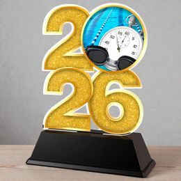 Swimming Year Trophy – Sports Award with Year Selection