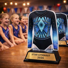 Replica Gymnastics Leotard Custom Acrylic Award