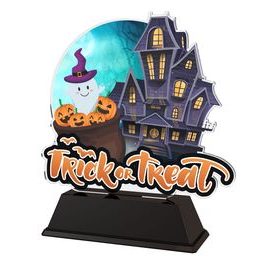 Haunted House Trick or Treat Trophy