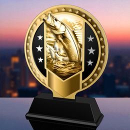 Sentinel Classic Stainless Steel Fishing Trophy