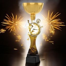 Vancouver Classic Running Stopwatch Gold Cup Trophy