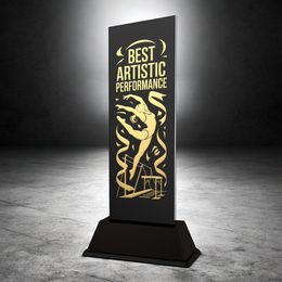 Shadowline Gymnastics Best Artistic Performance Trophy – Stainless Steel Award