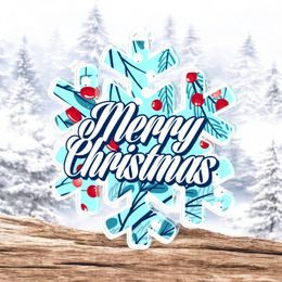 Merry Christmas Snowflake Medal