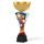 Triple Star Cheerleader Gold Trophy Cup