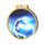 Habitat Dance Blue Glitterball Gold Eco Friendly Wooden Medal