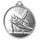 Gymnast Boys Silhouette Classic Texture 3D Print Silver Medal