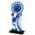 Lassie Blue Paw-print Rosette Trophy