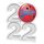 Tenpin Bowling Party 2022 Silver Acrylic Medal
