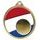 Dutch Netherlands Flag Logo Insert Gold 3D Printed Medal