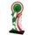 Lassie Red and Green Paw-print Rosette Trophy