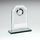 Glass Silver Clock Trophy