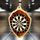 Molton Classic Darts Shield Stainless Steel Medal