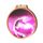 Habitat Dance Pink Glitterball Bronze Eco Friendly Wooden Medal