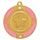 Pink Glitter Star Logo Insert Gold Medal