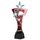 Red and Silver Triple Star Tennis Trophy