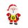 Christmas Santa Custom Made Printed Medal