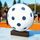 Sierra Pickleball Ball Real Wood Trophy