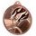 American Football Classic Texture 3D Print Bronze Medal