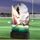 Shard Female Football Eco Friendly Wooden Trophy