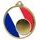 France Flag Logo Insert Gold 3D Printed Medal