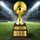 Arena Gold Metal Football Trophy