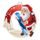 Snowy Father Christmas Snowboard Medal