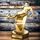 Grove Classic Football Player Action Real Wood Trophy