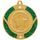 Green Glitter Star Logo Insert Gold Medal