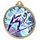 Ski Jump 3D Texture Print Full Colour 55mm Medal - Gold