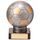 Valiant Mini Antique Silver and Gold Football Trophy (FREE LOGO)