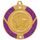 Purple Glitter Star Logo Insert Gold Medal