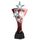Red and Silver Triple Star Athletics Trophy