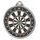 Darts Colour Texture 3D Print Silver Medal