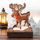 Traditional Reindeer Christmas Real Wood Decoration (75mm)