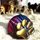 Rincon Colour Dog Paw Black Acrylic Medal