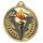 Victory Colour Texture 3D Print Gold Medal