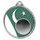 Pakistan Flag Logo Insert Silver 3D Printed Medal