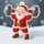 Jolly Father Christmas Weightlifting Medal