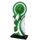 Pegasus Green Horseshoe Rosette Trophy