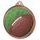 Gridiron Football Colour Texture 3D Print Bronze Medal