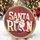 Dasher Santa Run Texture Print Full Colour Medal