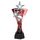 Red and Silver Triple Star Basketball Trophy