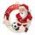 Snowy Father Christmas Football Medal