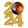 Basketball 2024 Acrylic Medal