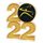 Squash 2022 Gold Acrylic Medal