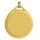 Teardrop Logo Insert Gold Brass Medal 42mm
